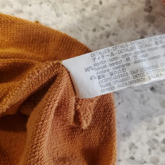 Zara Medium Sweater Trafaluc Striped Oversized Top Sunset Western Orange Aztec - Picture 11 of 16